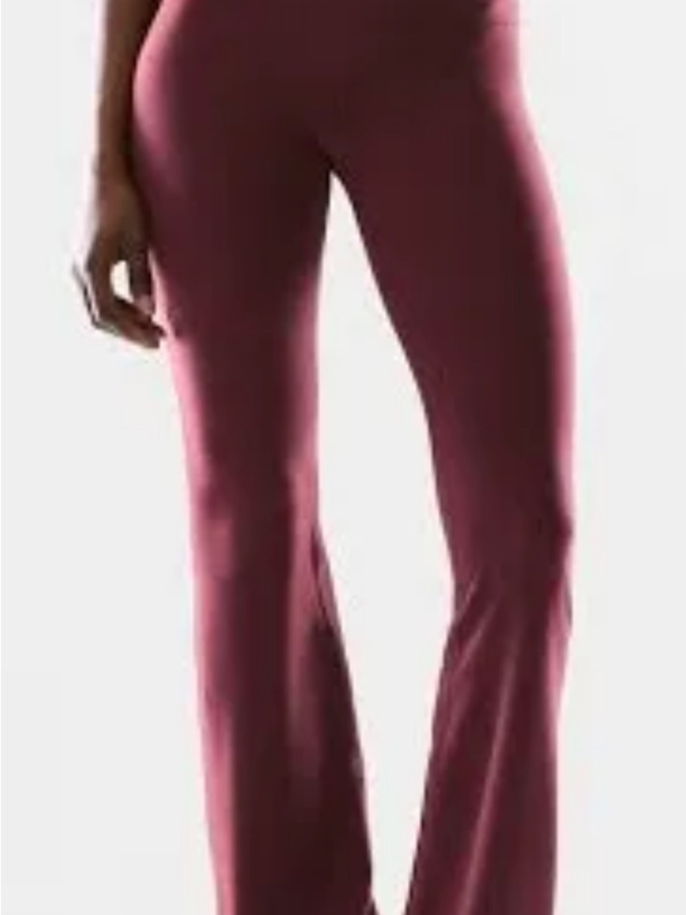 Maroon Boot-Cut Flare Pants H&M